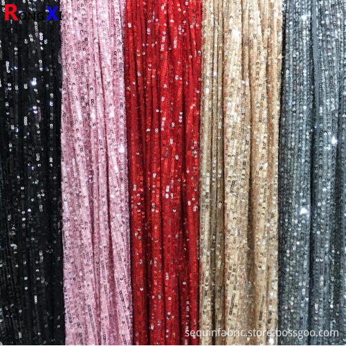 3mm Couble Farbe Matt Kleid Pailletten Tüll Stoff